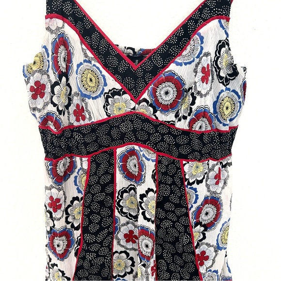 Bisou Bisou Mini Babydoll Dress Y2k Floral Sheer Garden Girl Festival Size Large - Picture 3 of 14